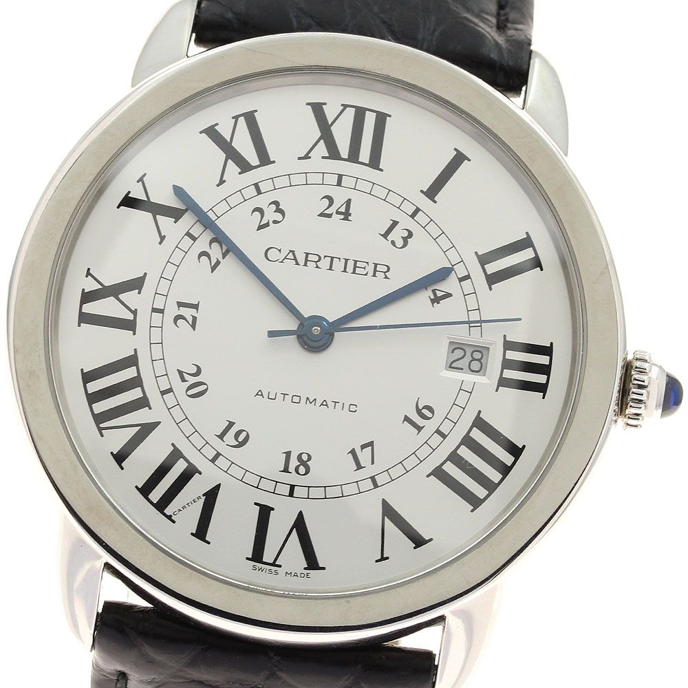 カルティエ CARTIER W6701010 ロンドソロ XL デイト 自動巻き メンズ _849619