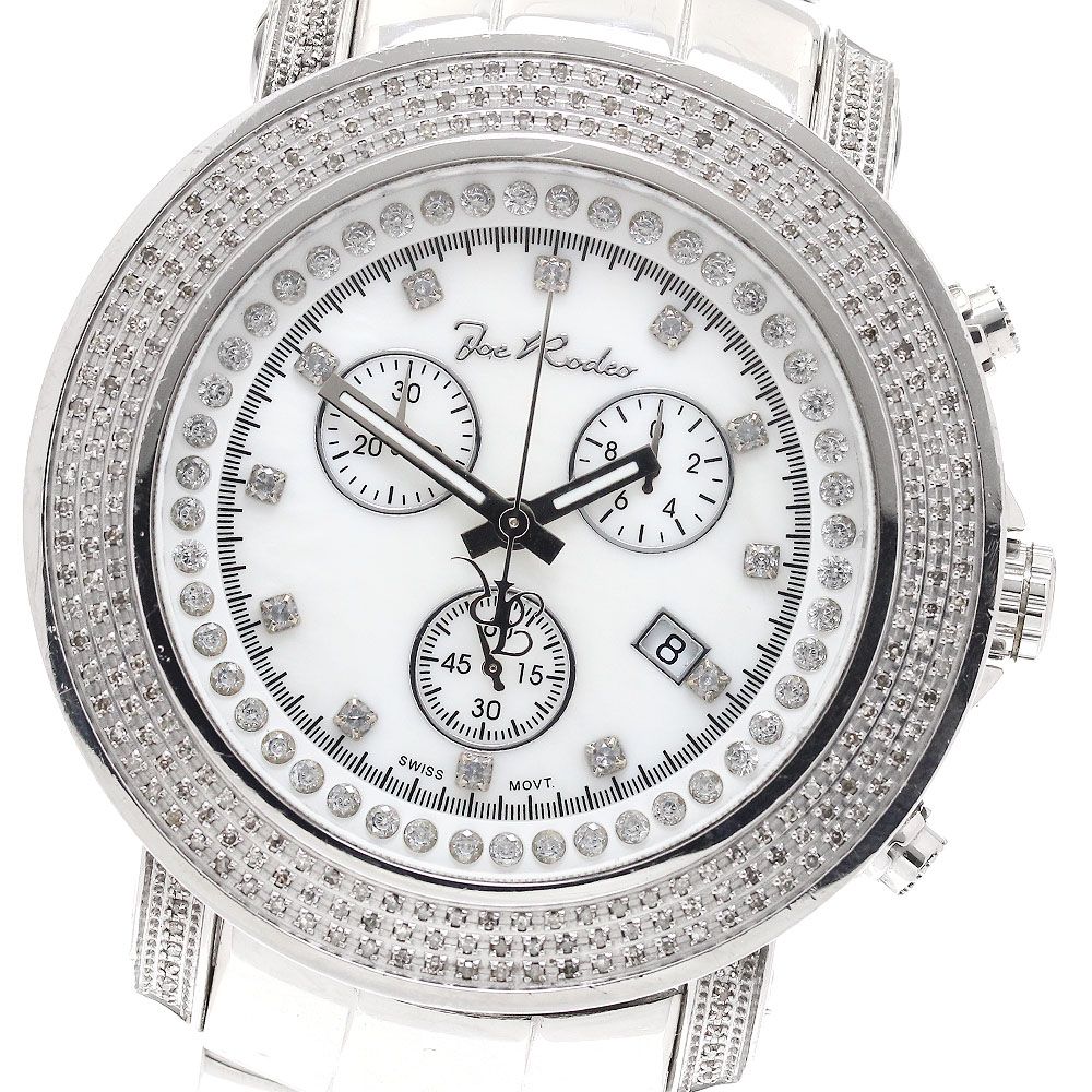 ジョーロデオ Joe Rodeo JJU4 ダイヤベゼル クロノグラフ クォーツ