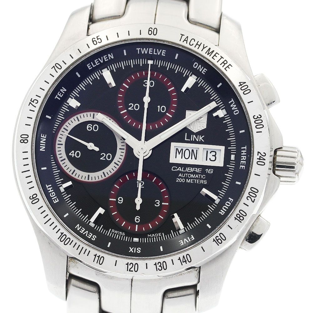 タグホイヤー TAG HEUER CJF211C リンク タイガーウッズモデル デイデイト クロノグラフ 自動巻き メンズ _938919