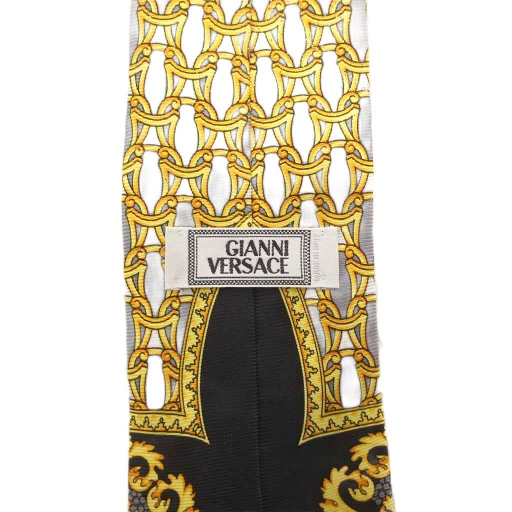 ヴェルサーチ ヴェルサーチェ VERSACE ネクタイ スカーフ柄 メデューサ