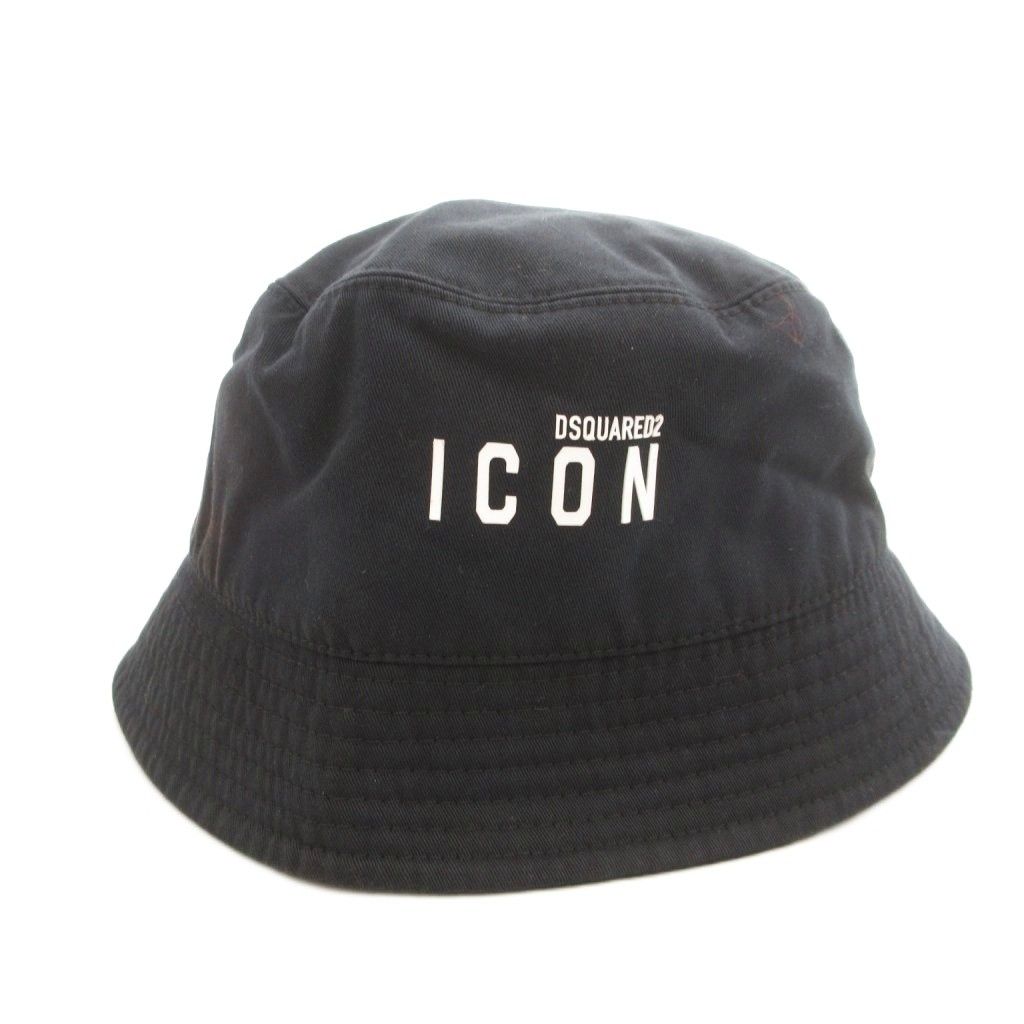 ディースクエアード DSQUARED2 ICON バケットハット 帽子 コットン L