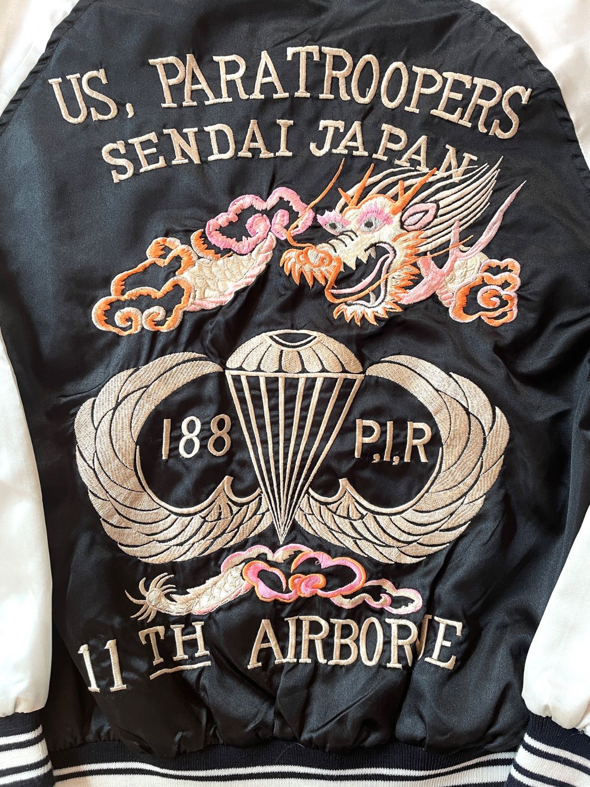 ROMANTIC FACE ロマンティックフェース スカジャン PARATROOPERS 龍