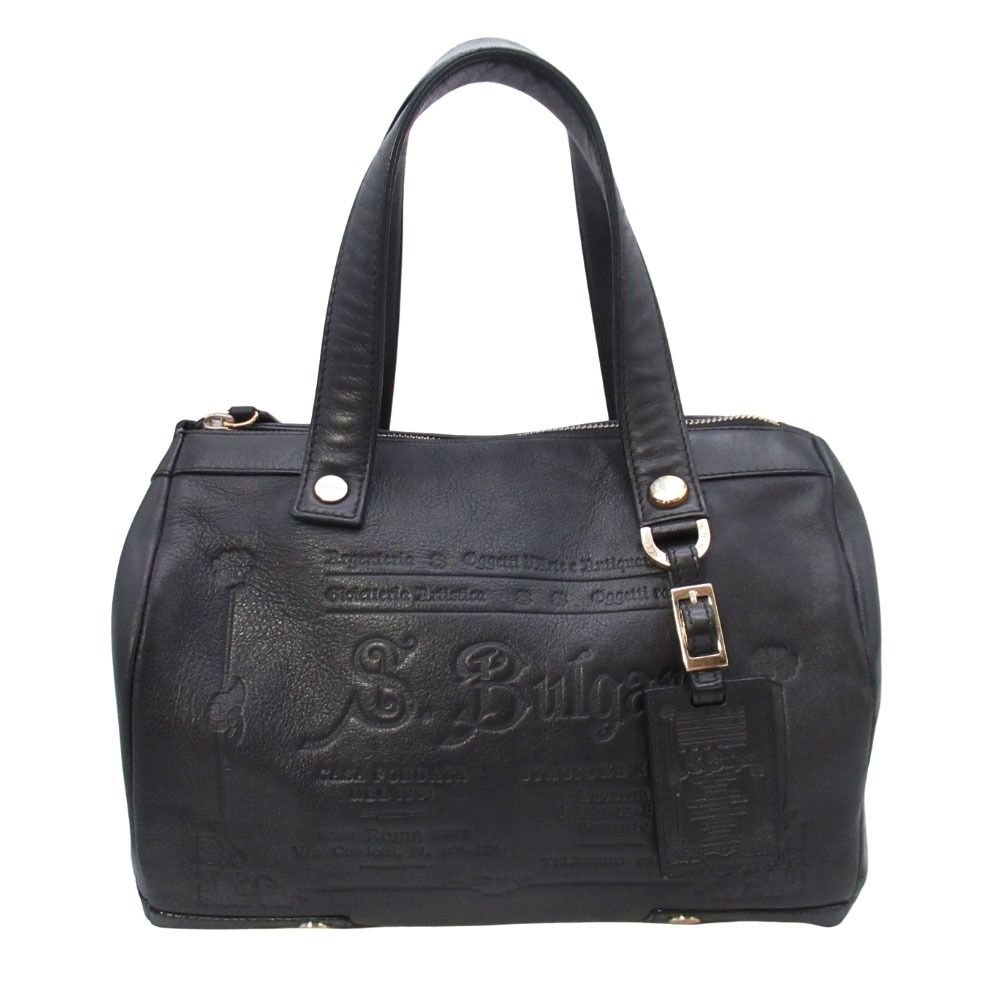 美品 BVLGARI ブルガリ コレツィオーネ ミニボストン ハンドバッグ