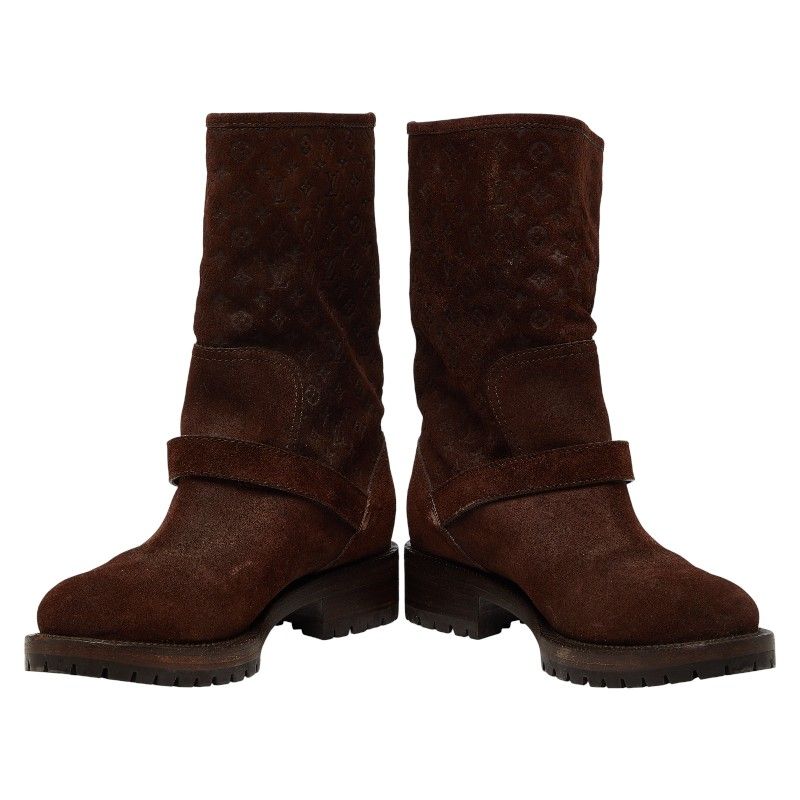 ルイ ヴィトン モノグラム - ムートンブーツ サイズ36 ブラウン