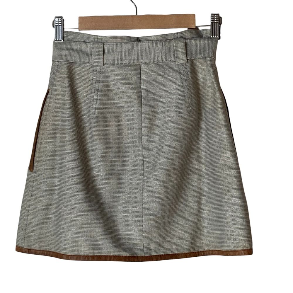 美品 REDValentino レッドヴァレンティノ レザーパイピング トラペーズ