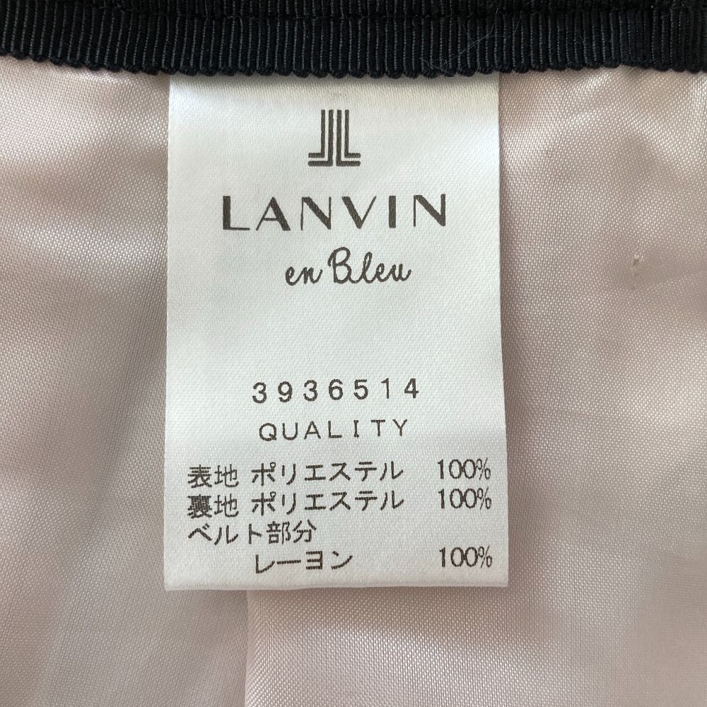 美品 LANVIN en Bleu ランバンオンブルー フラワープリント スカート