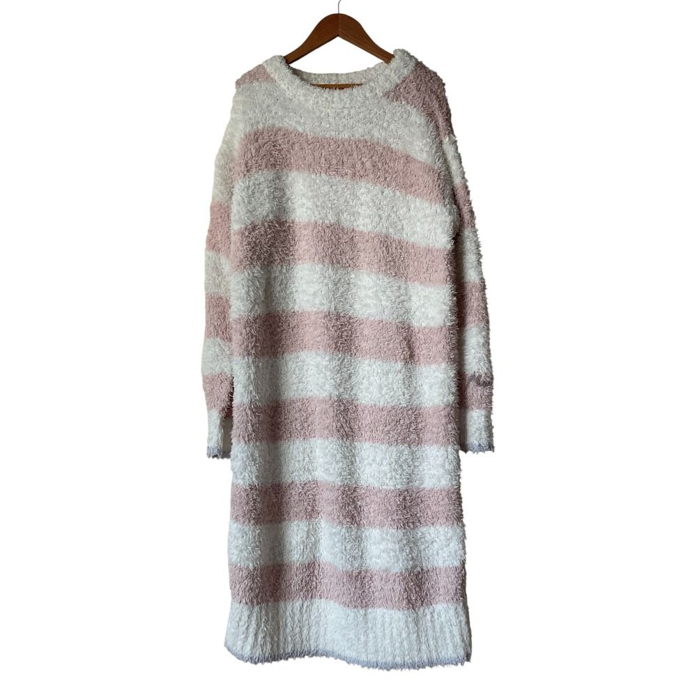 美品 gelato pique ジェラートピケ モコモコ ボーダー ワンピース