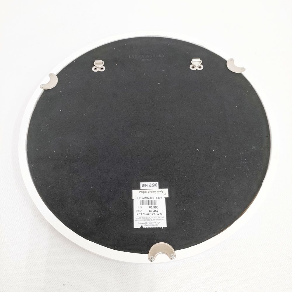 Laura Ashley 未使用品 壁掛けミラー 鏡 インテリアその他 ホワイト