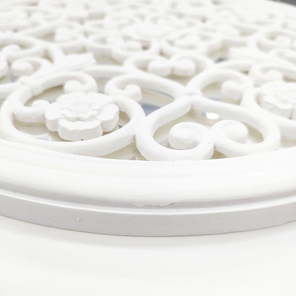 Laura Ashley 未使用品 壁掛けミラー 鏡 インテリアその他 ホワイト