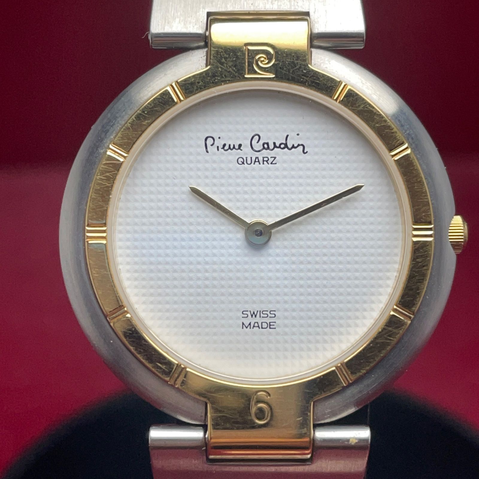 未使用 デッドストック】 ピエールカルダン スイス製 QZ ギョーシェ