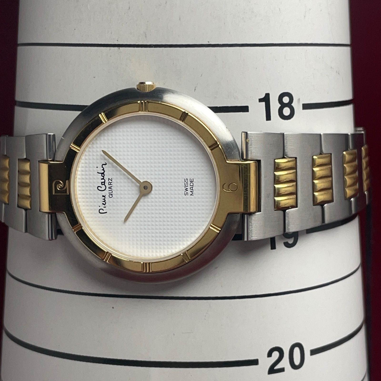 未使用 デッドストック】 ピエールカルダン スイス製 QZ ギョーシェ