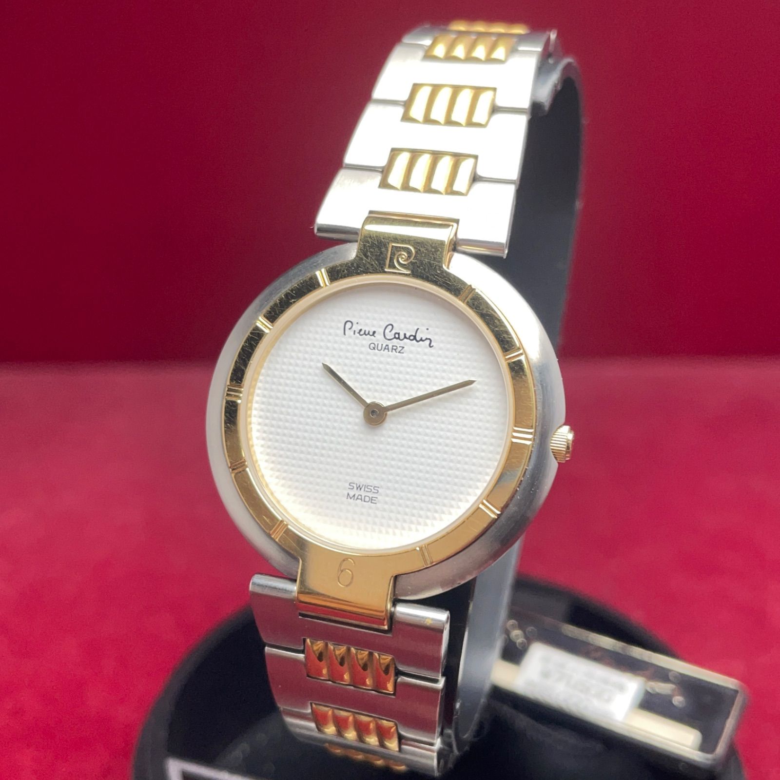 未使用 デッドストック】 ピエールカルダン スイス製 QZ ギョーシェ
