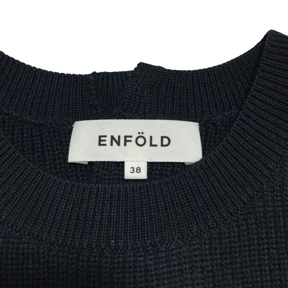 良品 ENFOLD エンフォルド アシンメトリー チェックフレア レイヤード