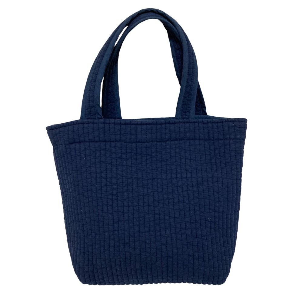 美品 pionunnal ピオヌンナル MOVE ヌビ ハンドバッグ ネイビー