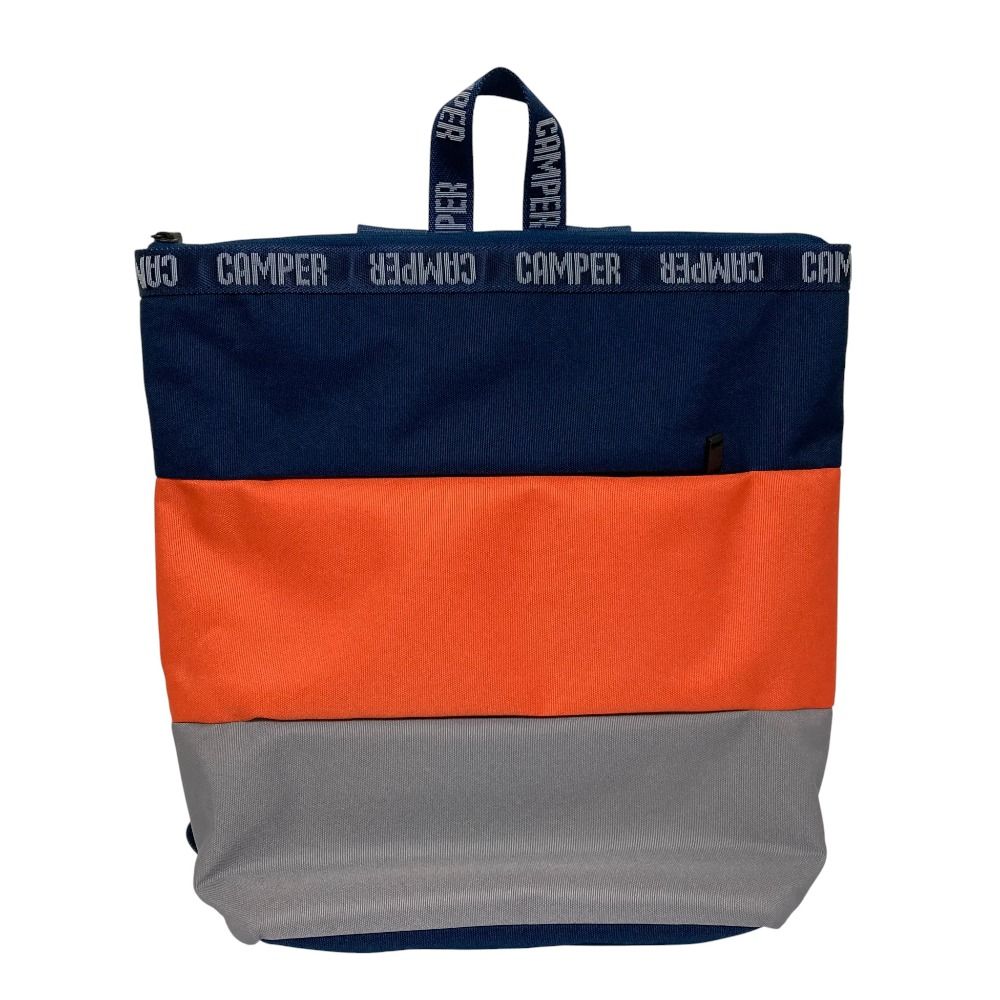 新品同様 CAMPER カンペール NICK ボーダー ナイロン リュックサック