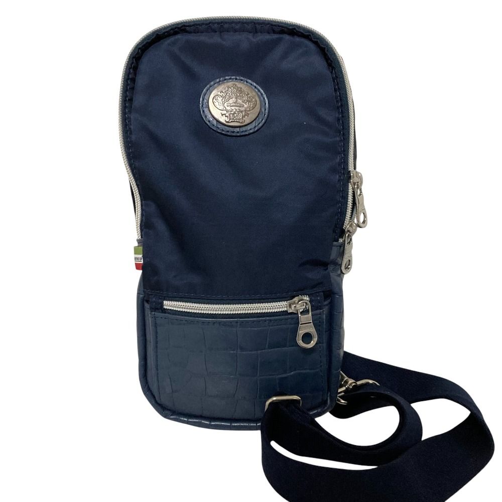 美品 Orobianco オロビアンコ ボディバッグ ネイビー メンズ