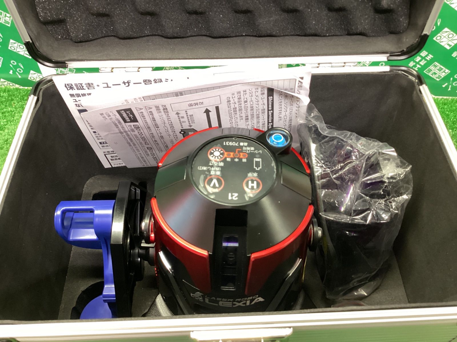 美品】シンワ測定 赤レーザー墨出し器 レーザーロボ LEXIA レッド