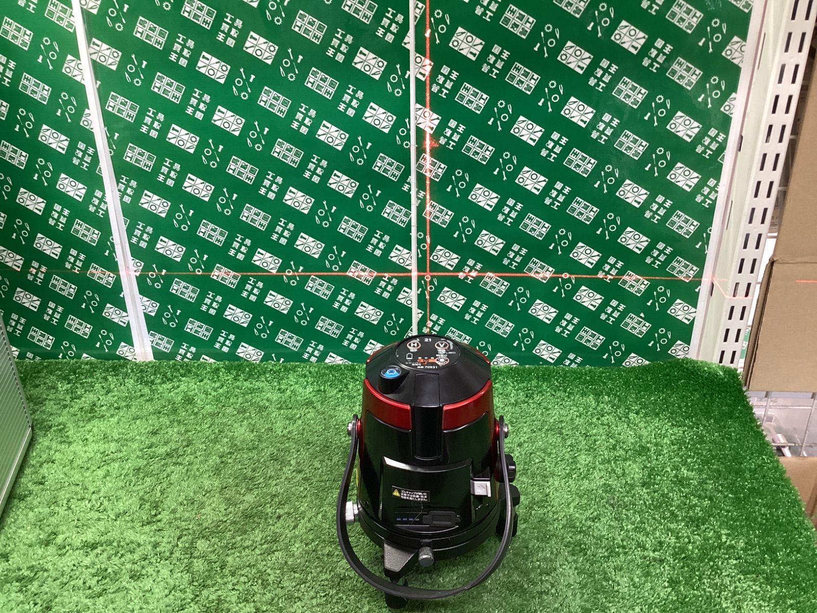 美品】シンワ測定 赤レーザー墨出し器 レーザーロボ LEXIA レッド