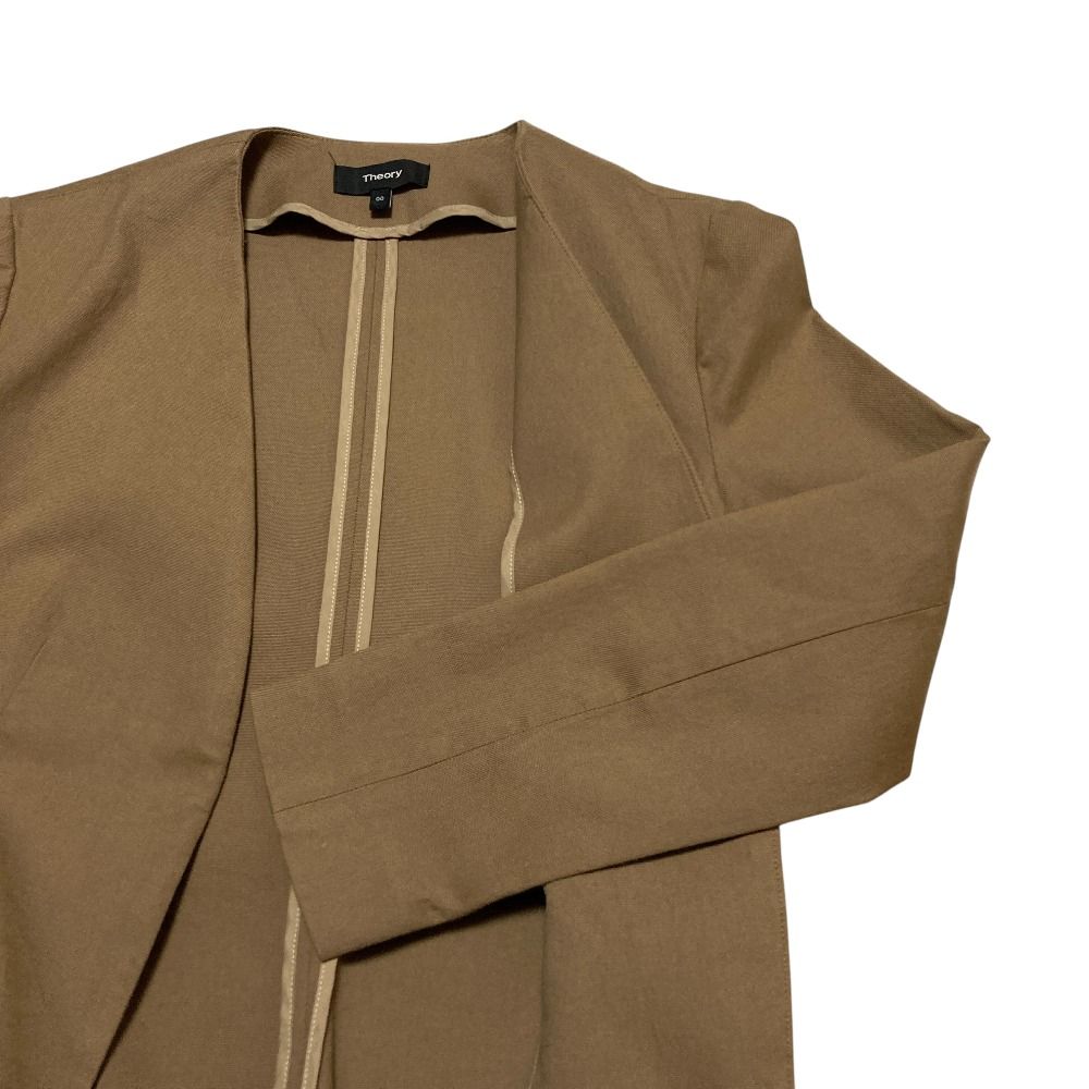 良品 Theory セオリー STRETCH CANVAS ノーカラージャケット パンツ