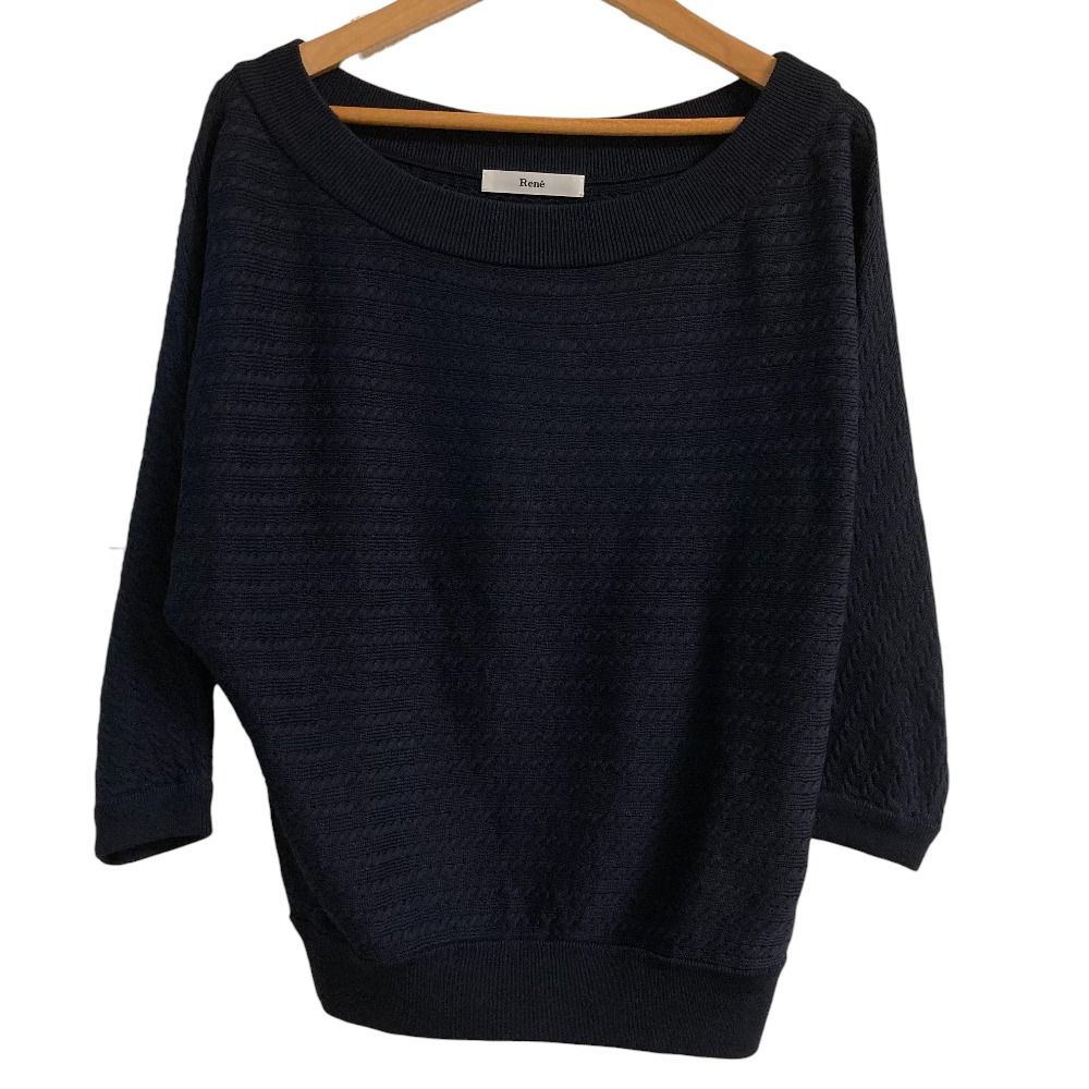 美品 Rene ルネ ドルマンスリーブ ニット プルオーバー セーター