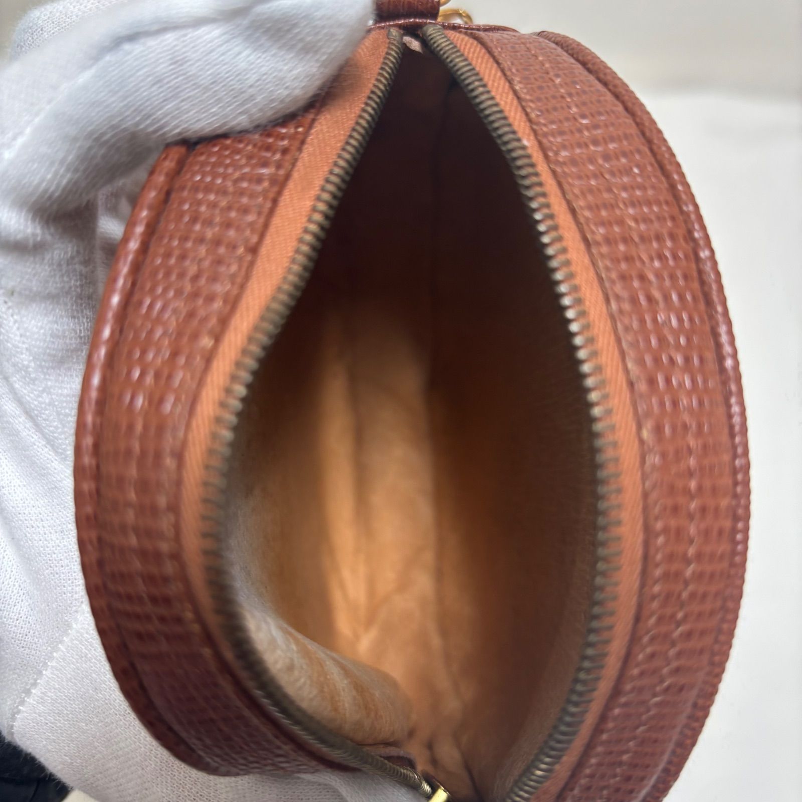 ヴィンテージ MCM ショルダーバッグ タンバリンバッグ ゴールド