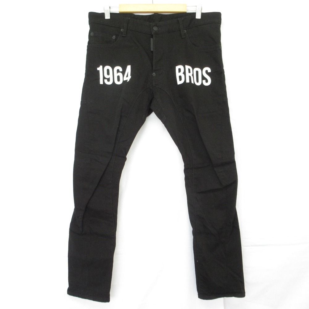 美品 Dsquared2 ディースクエアード Tidy Biker Jean フロントプリント 