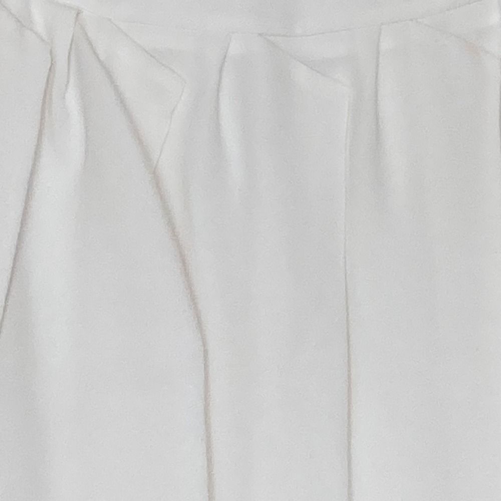 美品 Rene ルネ ひざ丈 フレアスカート サイズ34 ホワイト レディース