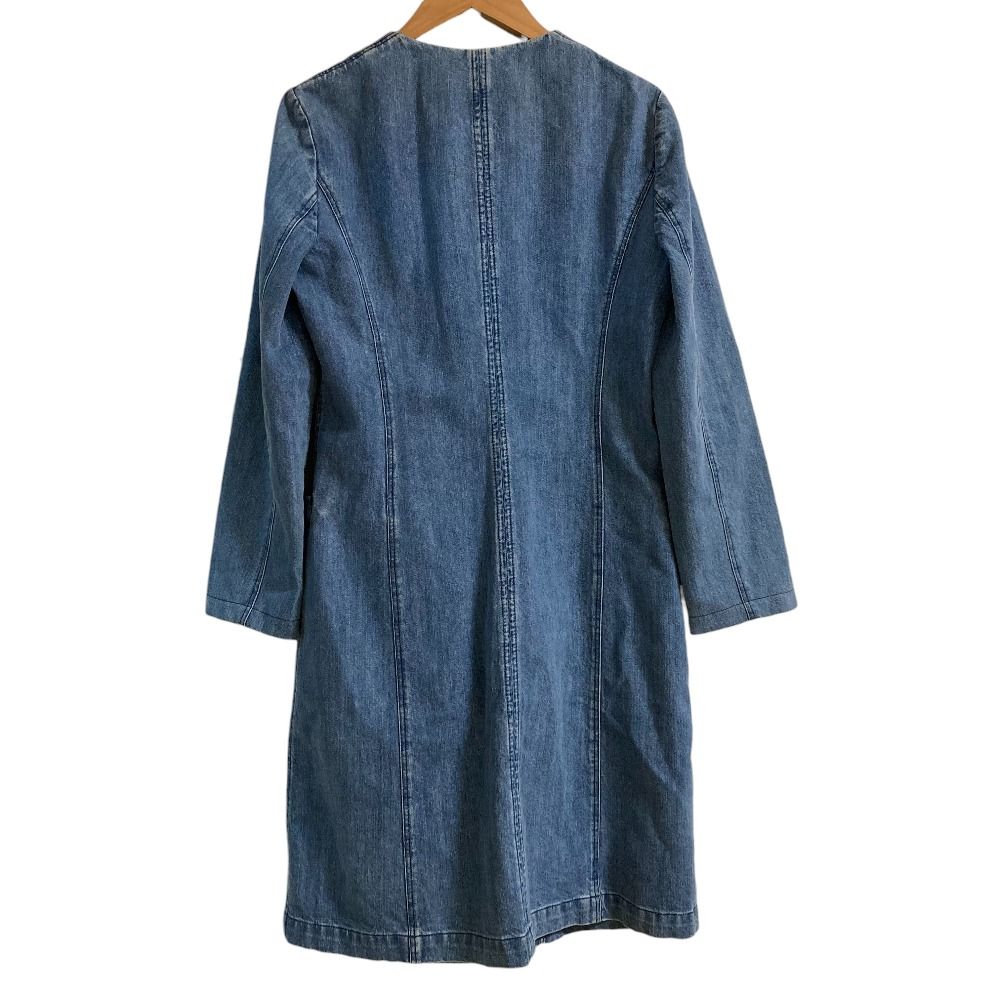 美品 LOVE MOSCHINO ラブモスキーノ リボンシルエット デニムコート