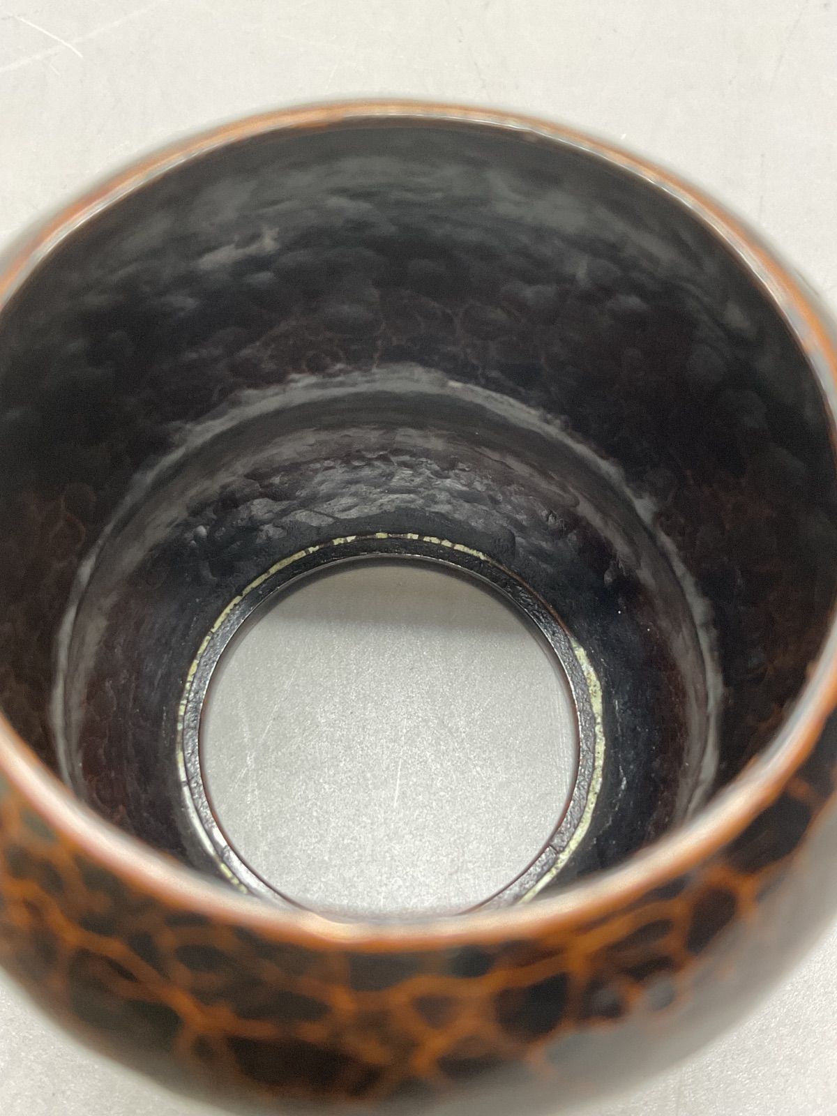 M39 瓢蓋置 ふたおき 高橋重弘作 茶道具 茶器 鍛金 鎚起銅器 工芸 共箱