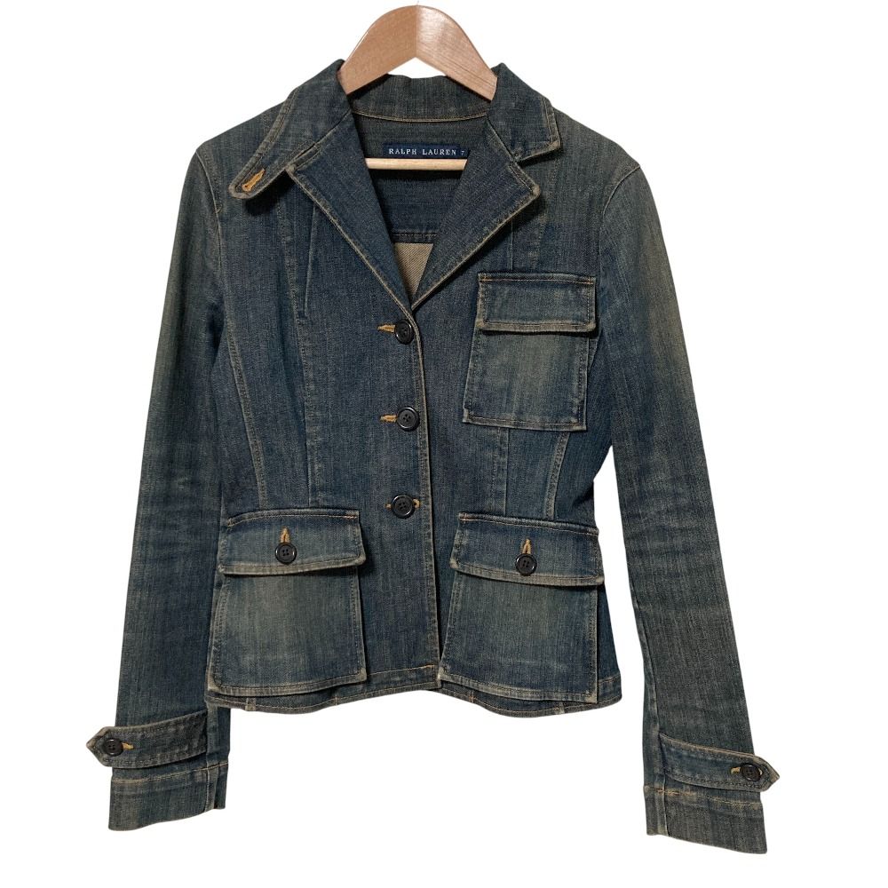 美品 RALPH LAUREN ラルフローレン ヴィンテージ加工 デニムジャケット