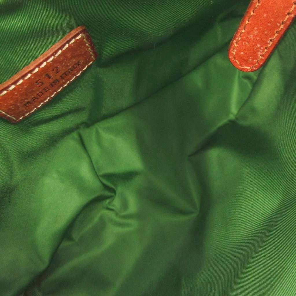 フェリージ Felisi 512 ポーチ インバッグ ナイロン レザー 緑