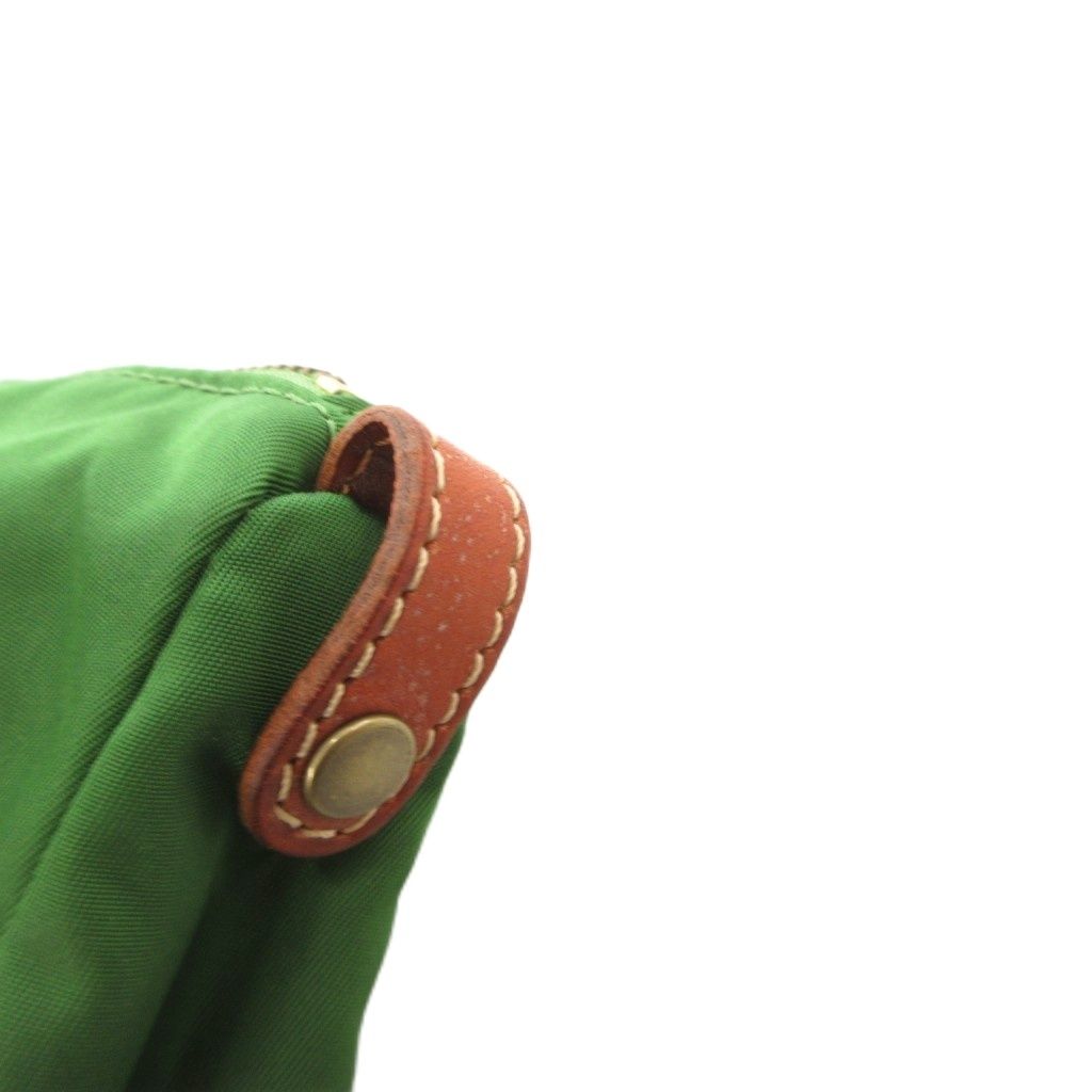 フェリージ Felisi 512 ポーチ インバッグ ナイロン レザー 緑