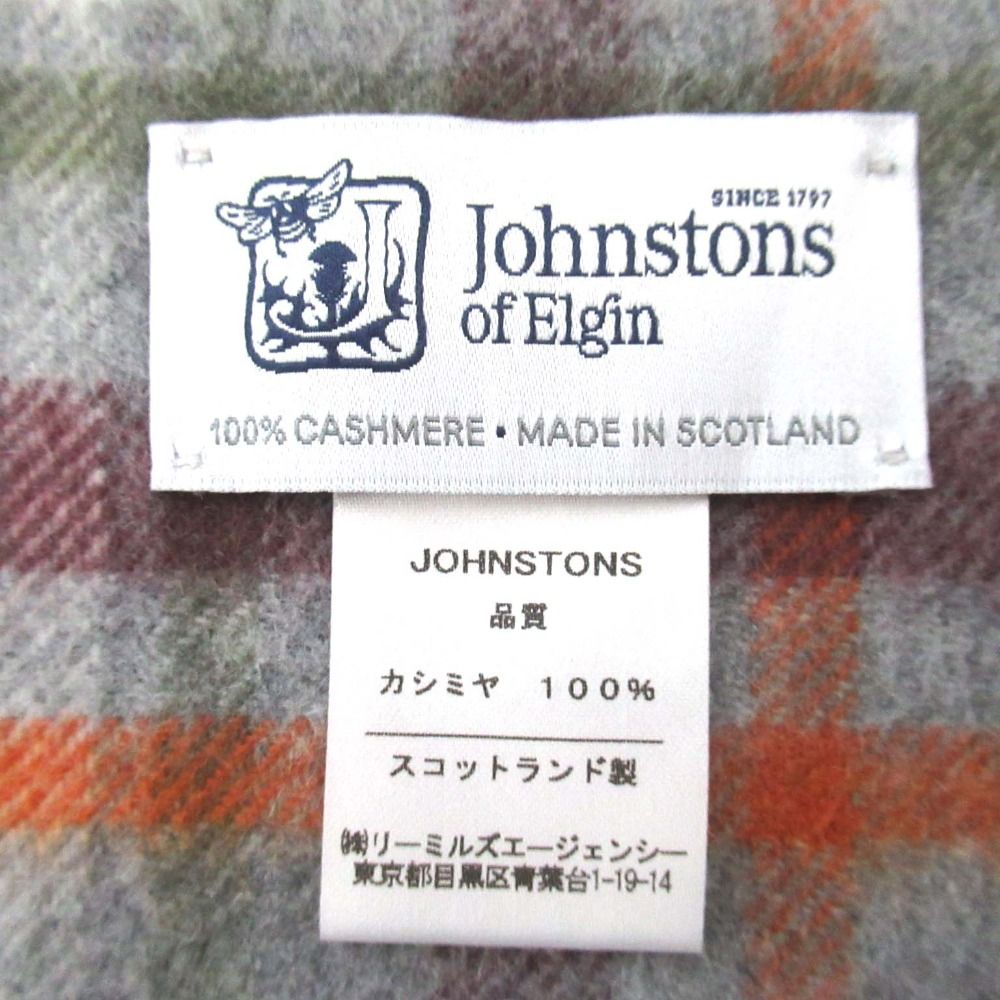 美品 Johnstons of Elgin ジョンストンズオブエルガン タータン