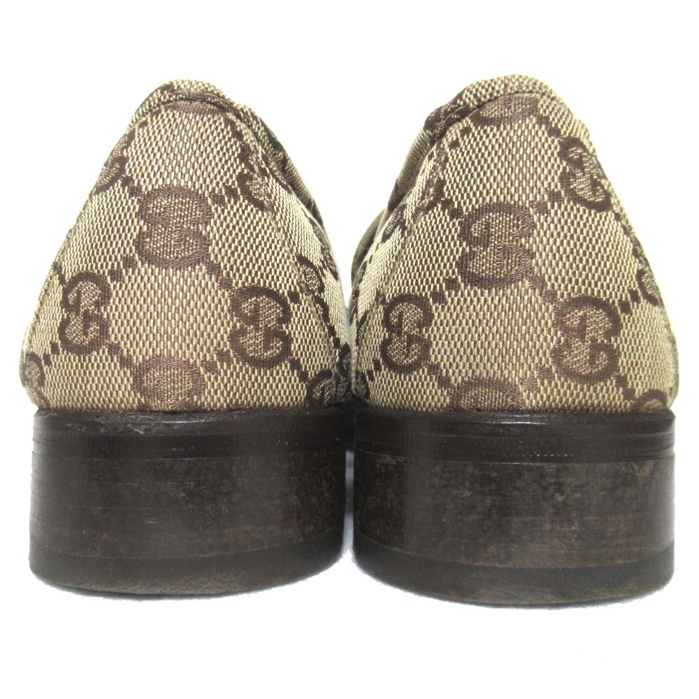 グッチ ホースビット GGキャンパス シェリーライン ローファー 美品 GUCCI グッチ シェリーライン GGキャンバス ホースビット