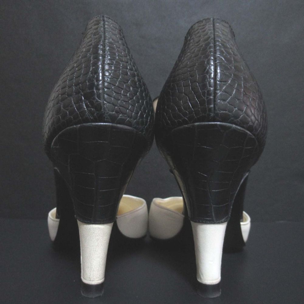 美品 CHANEL シャネル ポインテッドトゥ アンクルストラップ パンプス