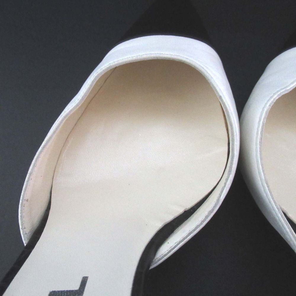 美品 CHANEL シャネル ポインテッドトゥ アンクルストラップ パンプス