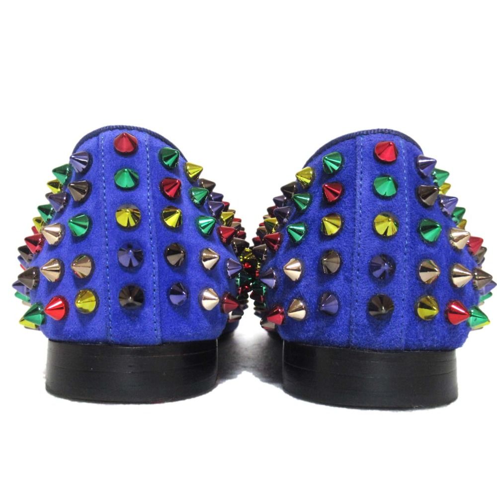 美品 Christian Louboutin クリスチャンルブタン ROLLING SPIKES FLAT