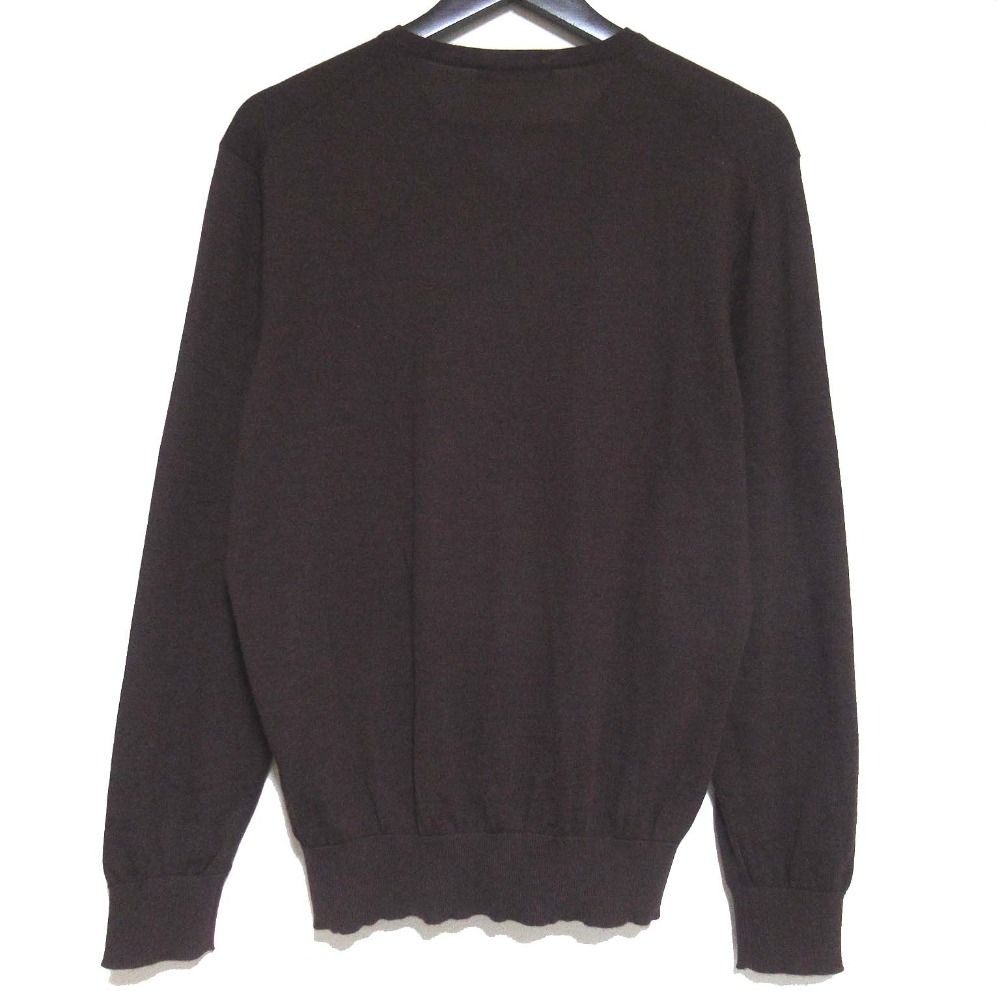 美品 Ermenegildo Zegna エルメネジルドゼニア カシミヤシルク Vネック 