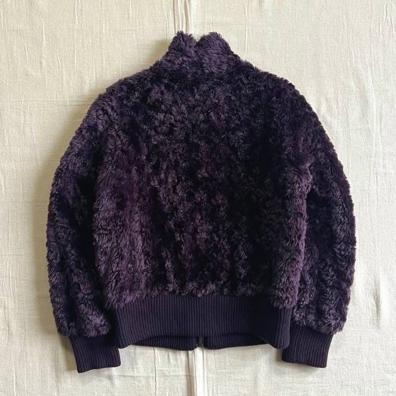 00s archive アーカイブ古着 パープル 紫 ボリュームボア フェイク