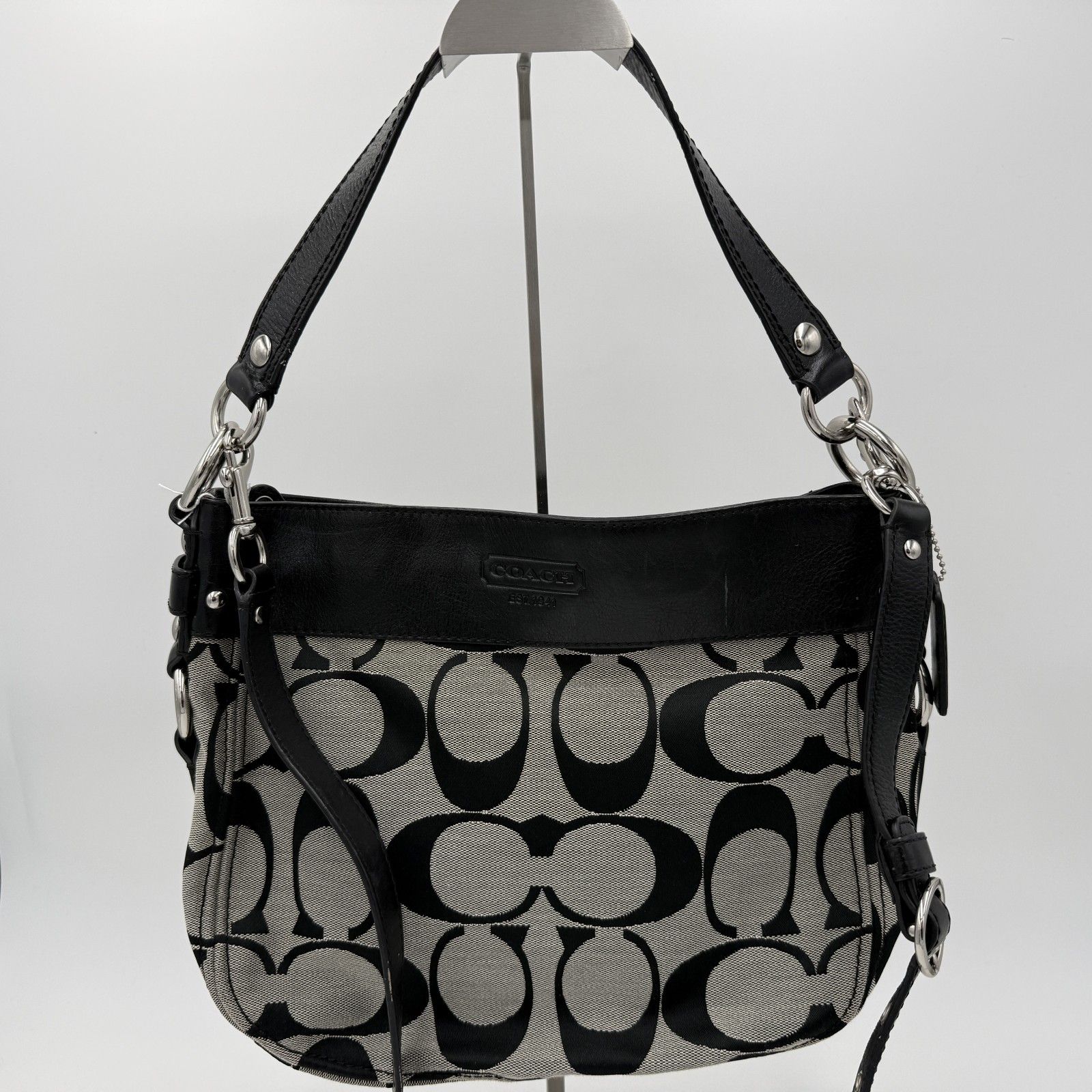 COACH＊レザー＊2way＊ショルダー ハンドバッグ＊黒 50 COACH コーチ 