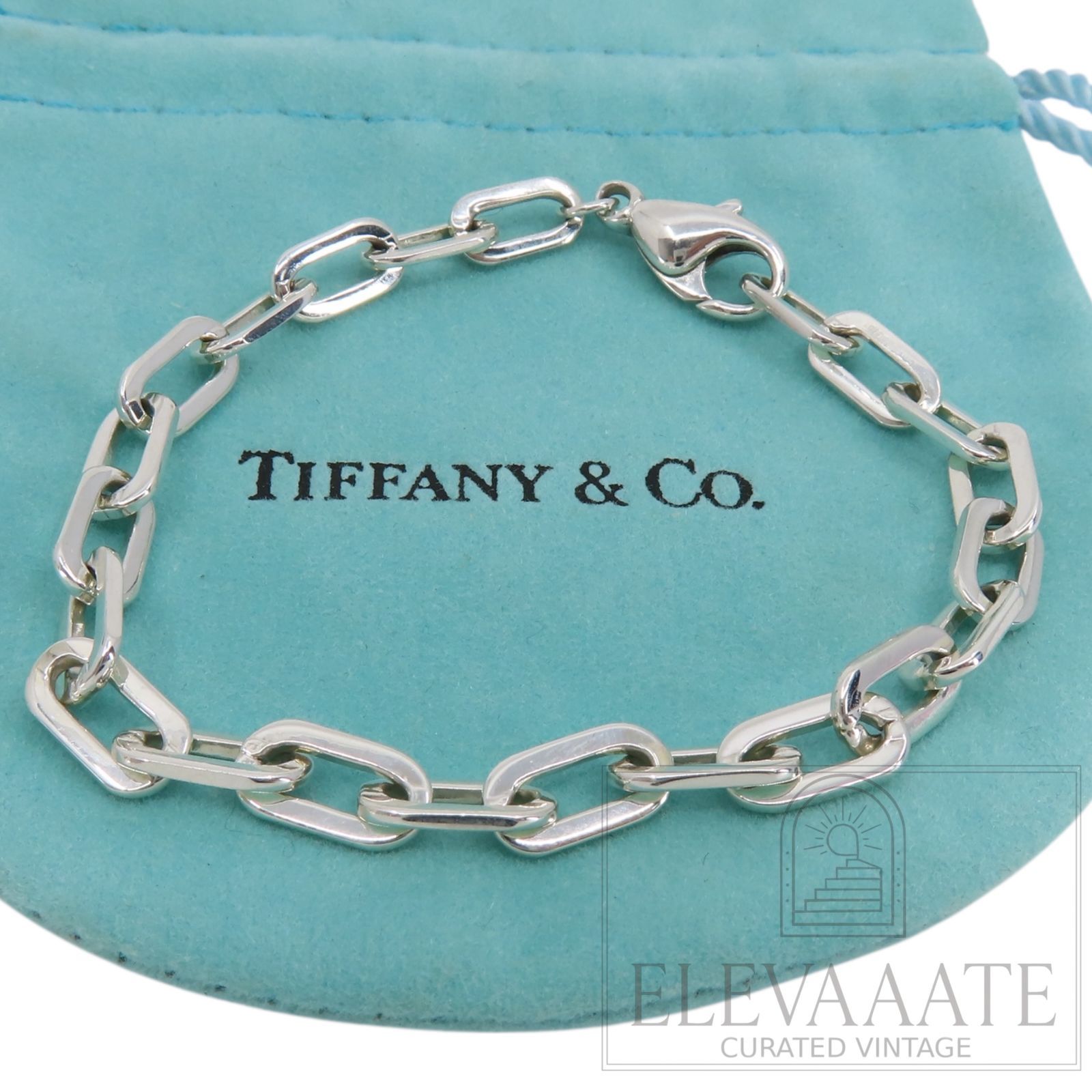 希少 美品 Tiffany&Co. ヴィンテージ ティファニー エリプス リンク