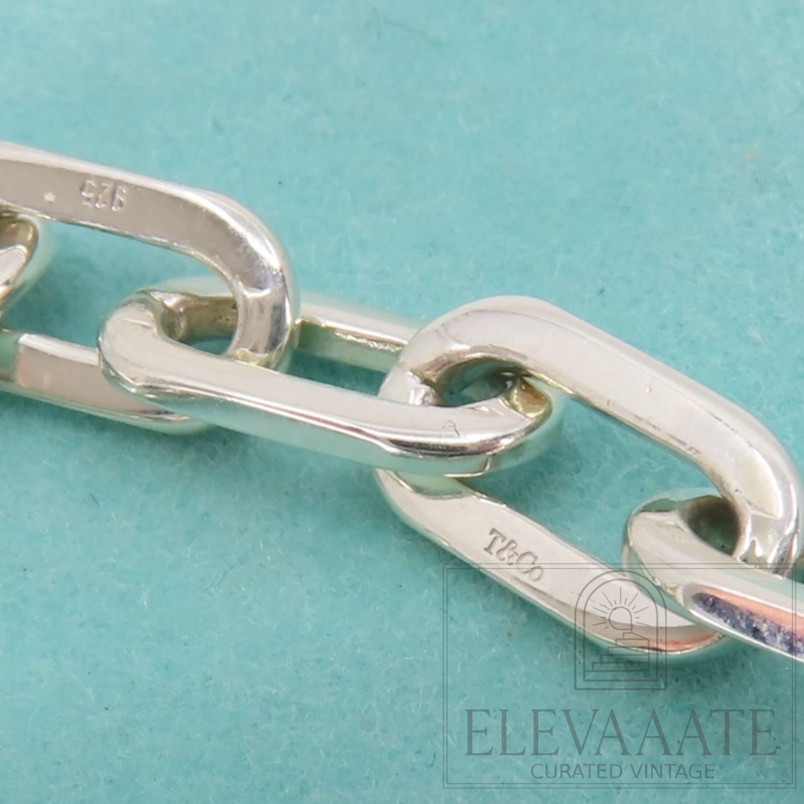 希少 美品 Tiffany&Co. ヴィンテージ ティファニー エリプス リンク