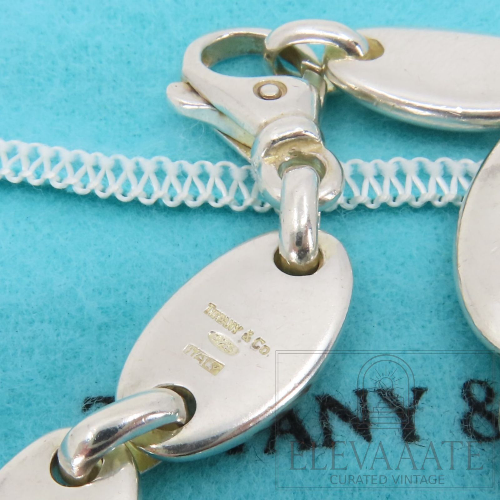 希少 美品 Tiffany&Co. ヴィンテージ ティファニー ぺブル リンク