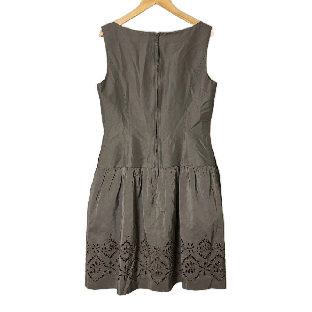 フォクシー FOXEY ワンピース ひざ丈 ノースリーブ シルク カット