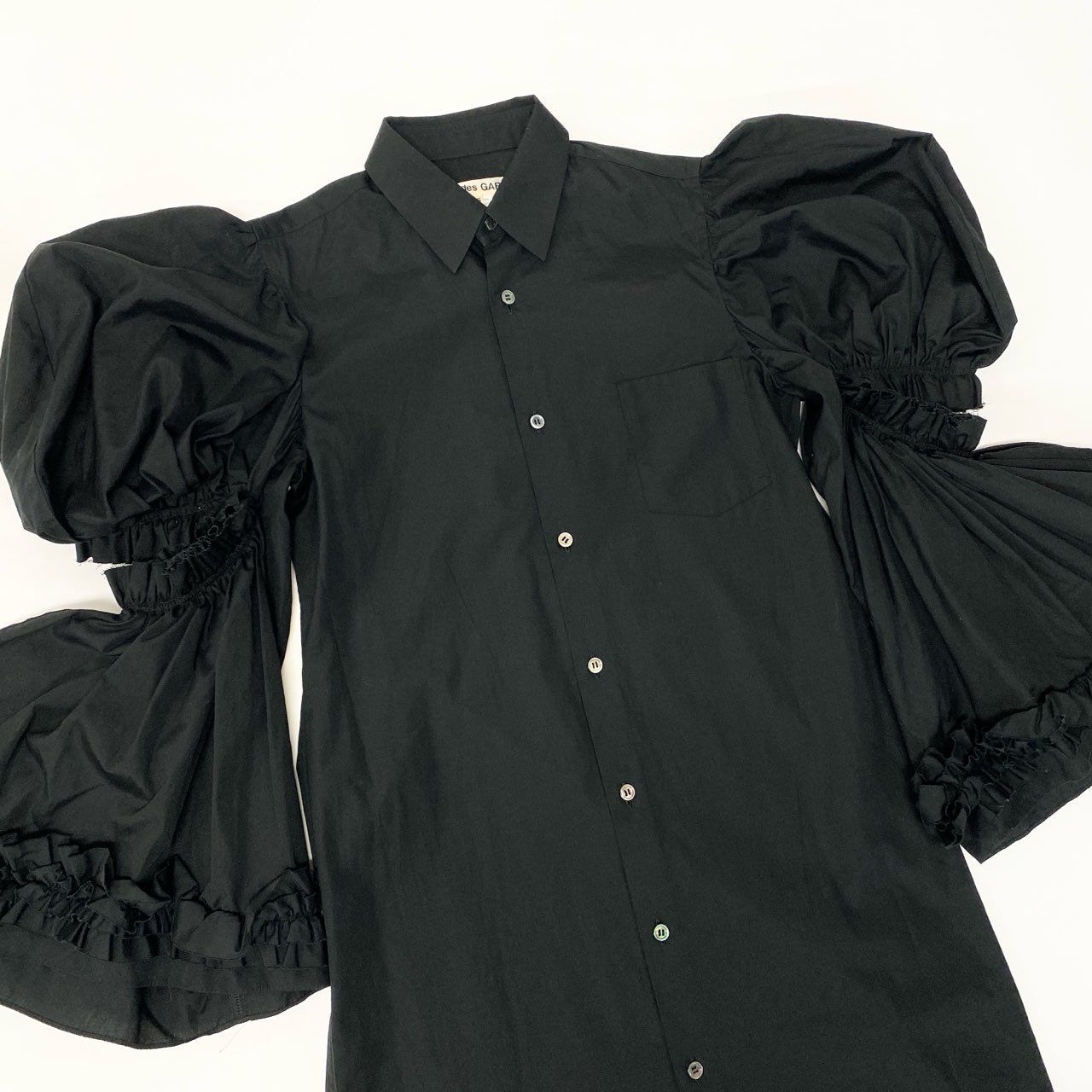 83b23 COMME des GARCONS コムデギャルソン AD2019 フリルギャザー