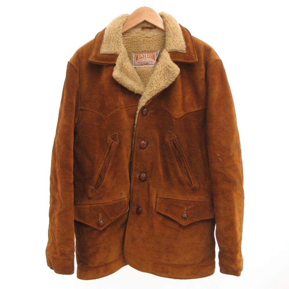 ショット SCHOTT スエードランチコート ジャケット レザー ボア ハーフ