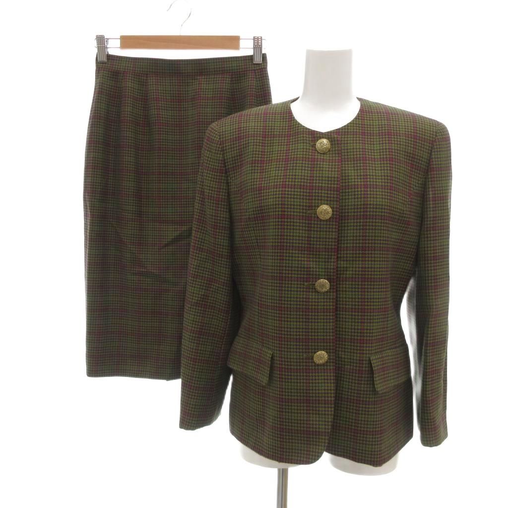 バーバリーズ Burberrys ヴィンテージ セットアップ ノーカラー