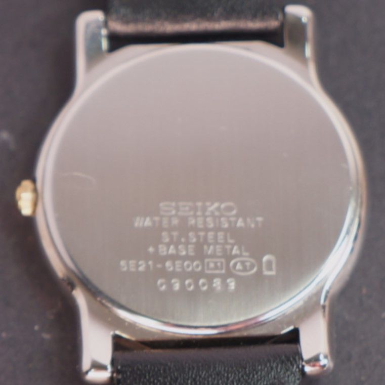 稼働極美品】SEIKO LUCENT アンティーク腕時計 電池、ベルト交換済