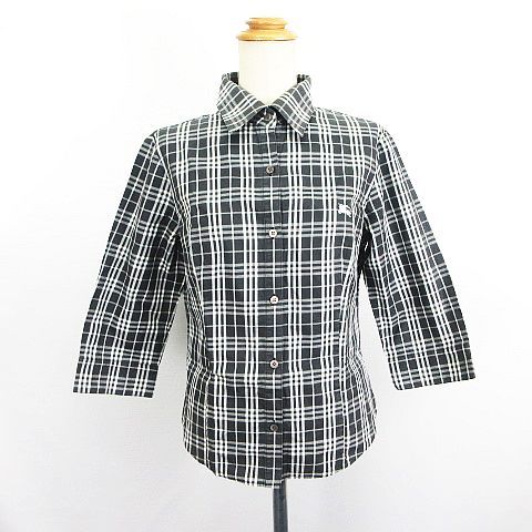バーバリー ロンドン BURBERRY LONDON シャツ ブラウス 七分袖 ノバ