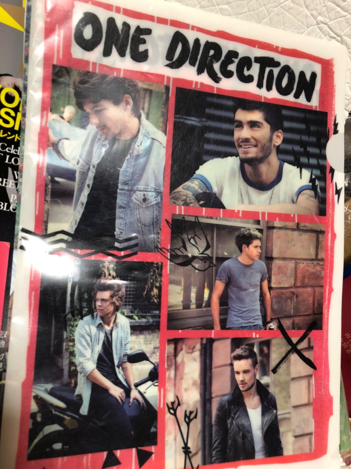 ワンダイレクション雑誌切り抜き クリアファイル - メルカリ